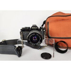 NIKON FM Black Body With Sigma 70MM 2.8 Lens